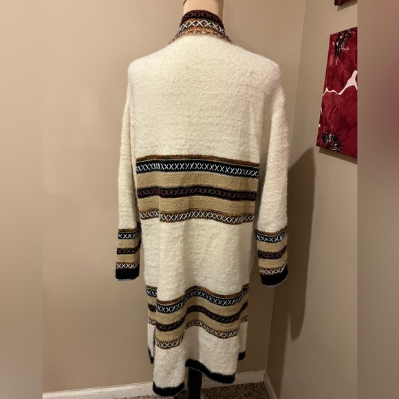 Janice Fair Isle Knit Striped Knee Length Cardigan Multicolors Women
One Size - Picture 4 of 7